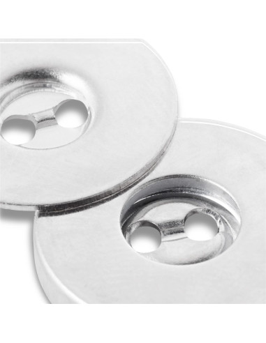 Lot 3 boutons magnétiques à coudre - Argent