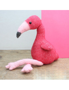Kit tricot - Chris le flamant rose