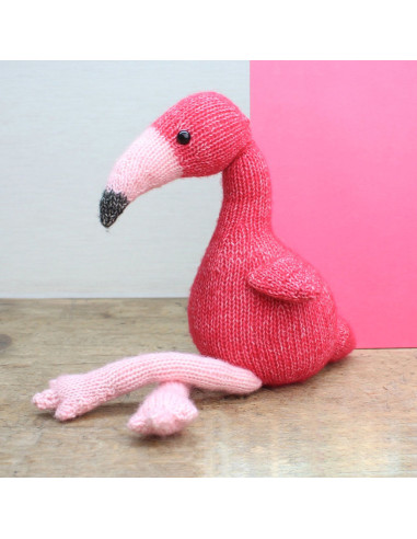 Kit tricot - Chris le flamant rose
