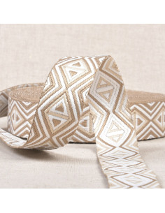 Sangle losanges - Beige