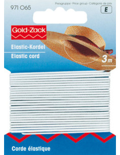 Élastique à chapeau blanc