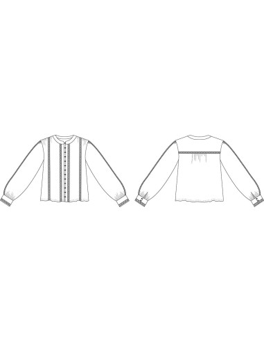 Patron de chemise Hisaé - Cha´ Coud