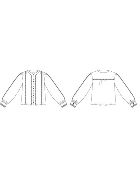 Patron de chemise Hisaé - Cha´ Coud