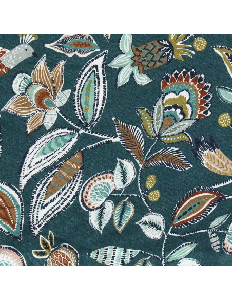 Tissu viscose fantaisie - Vamika ardoise et toffee