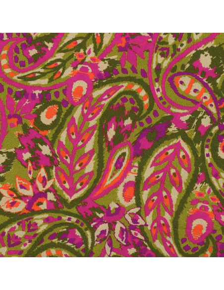 Tissu viscose fantaisie - Alvis bronze et violet