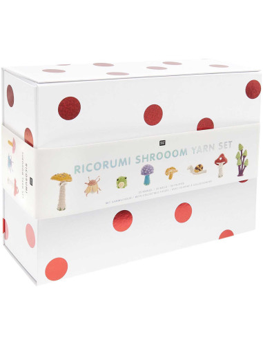 Coffret 35 pelotes de coton Ricorumi - Shrooom