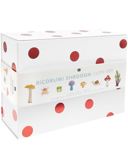 Coffret 35 pelotes de coton Ricorumi - Shrooom