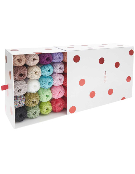 Coffret 35 pelotes de coton Ricorumi - Shrooom