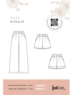 Patron de pantalon et short Gaïa - Joli Lab 2