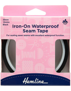 Ruban d´étanchéité de coutures thermocollant 20 mm x 10 m - Noir