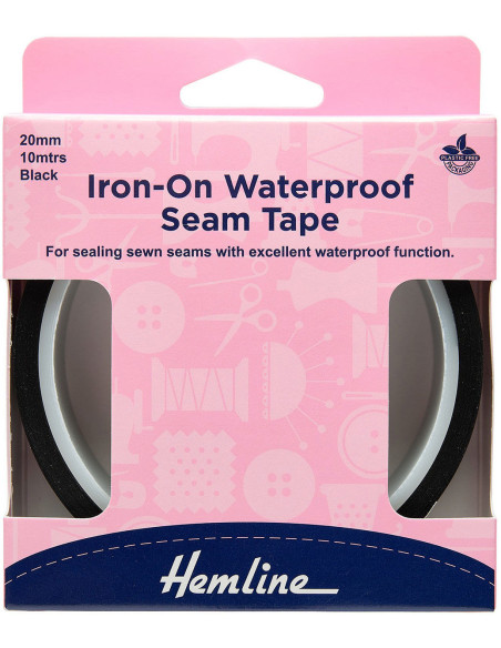 Ruban d´étanchéité de coutures thermocollant 20 mm x 10 m - Noir