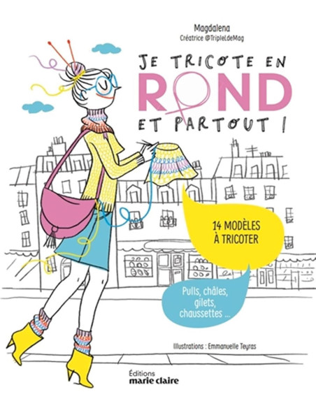 Livre je tricote en rond et partout