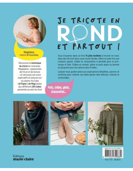 Livre je tricote en rond et partout