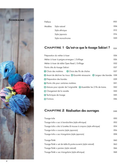 Livre leçon de tissage Sakiori