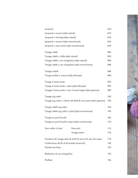 Livre leçon de tissage Sakiori