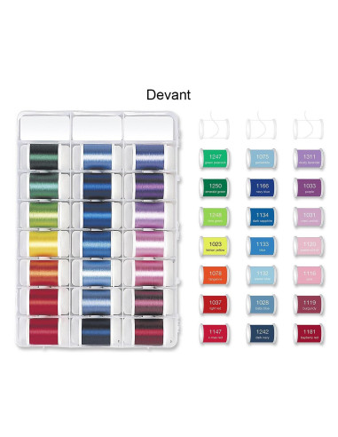 Valise de fils à broder Deluxe Rayon 1000 m Madeira