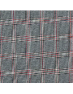 Tissus tartan écossais vogue - Noir et rouge 2