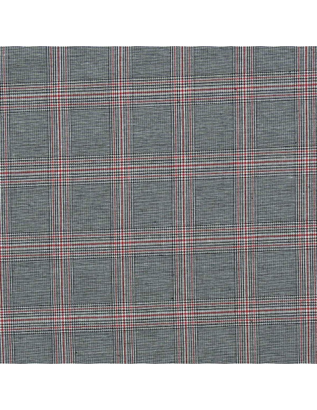 Tissus tartan écossais vogue - Noir et rouge