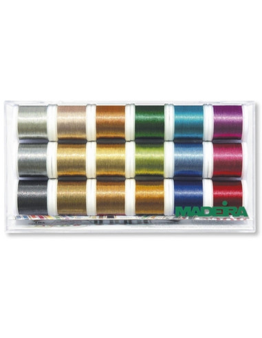 Boite de fils Metallic Glamour Madeira