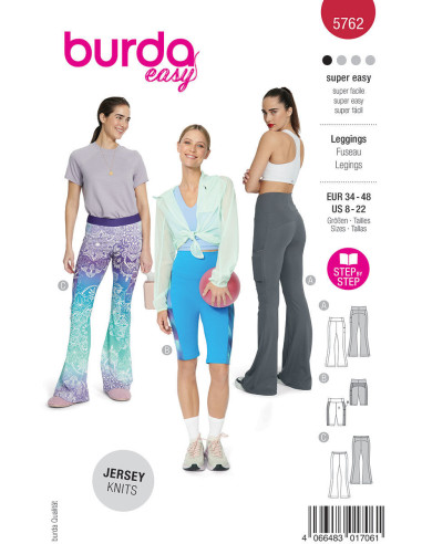 Patron de leggings - Burda 5762