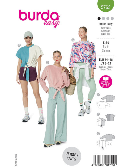 Patron de T-shirt - Burda 5763