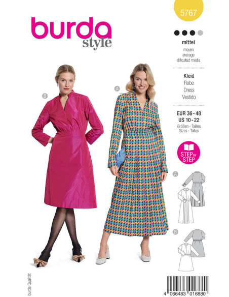 Patron de robe - Burda 5767