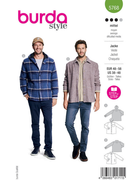 Patron de veste - Burda 5768