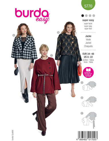 Patron de veste - Burda 5770
