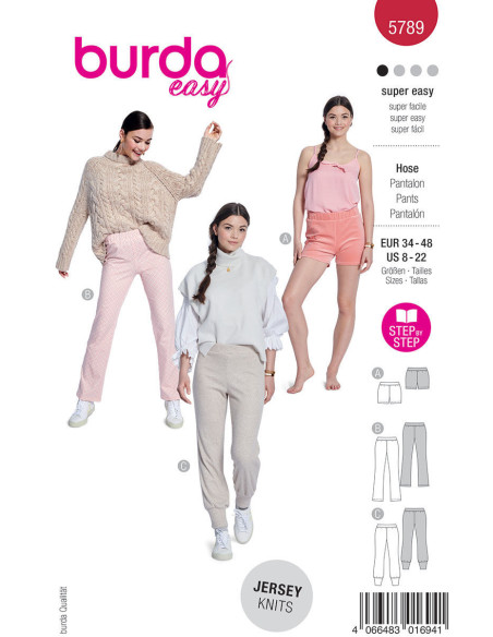 Patron de pantalon - Burda 5789
