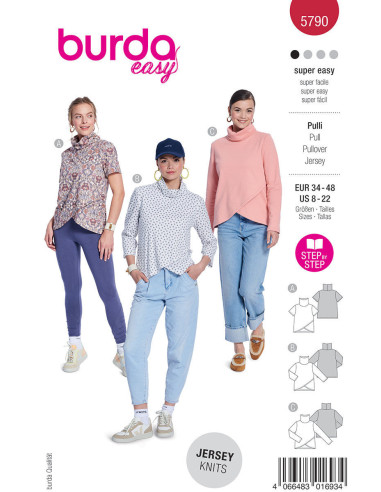 Patron de pull - Burda 5790