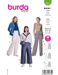 Patron de pantalon - Burda 5801
