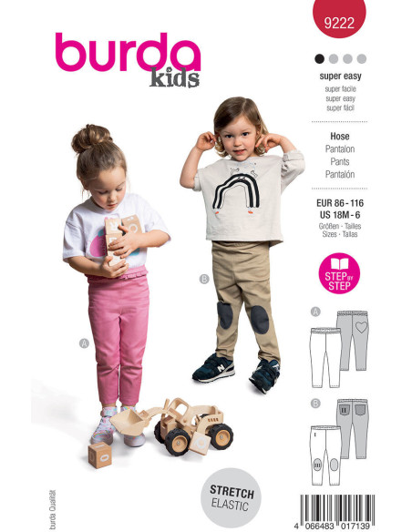 Patron de pantalon - Burda 9222