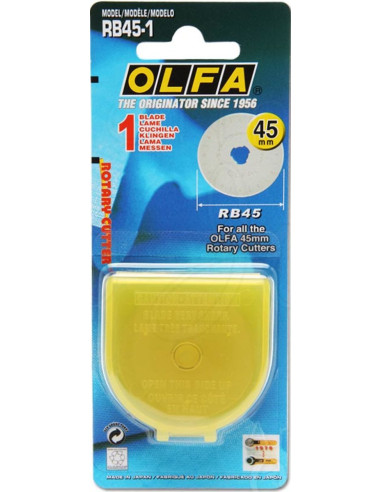1 lame de rechange pour cutter Olfa - 45 mm