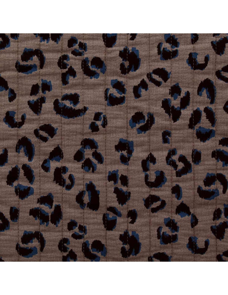 Tissu coton matelassé - Fauve taupe