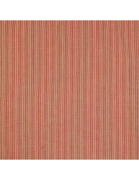 Tissu double gaze gaufrée rayures - Skin et paprika