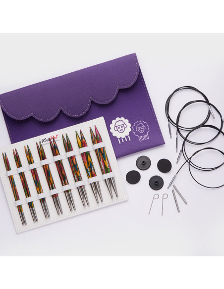 Trousse aiguilles à tricoter circulaires KnitPro Deluxe Symfonie Wood
