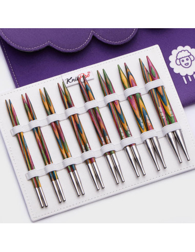 Trousse aiguilles à tricoter circulaires KnitPro Deluxe Symfonie Wood