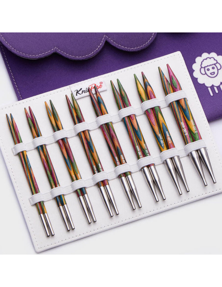 Trousse aiguilles à tricoter circulaires KnitPro Deluxe Symfonie Wood