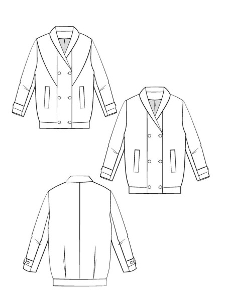 Patron de manteau Cliff - Maison Fauve