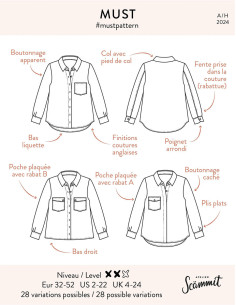 Patron de chemise Must - Atelier Scämmit 2
