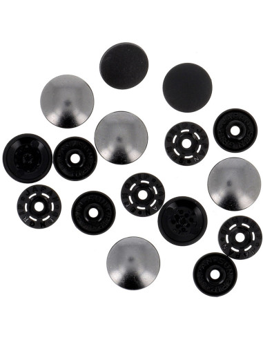 Boutons pression magiques sans pince 14 mm - Finition métal canon de fusil