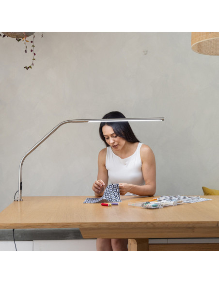 Lampe sur table Daylight Design Slimline 4 - Acier brossé