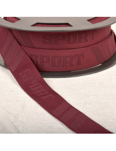 Elastique caleçon sport en relief - Bordeaux