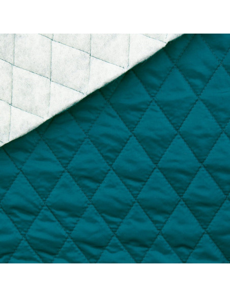Doublure matelassée - Bleu pétrole