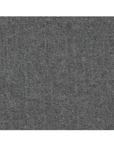 Tissu drap de laine tweed pour manteau - Gris moyen 2