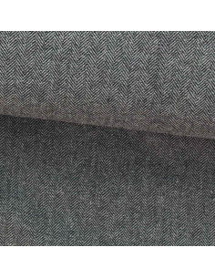 Tissu drap de laine tweed pour manteau - Gris clair