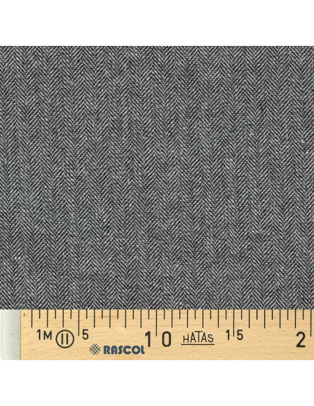Tissu drap de laine tweed pour manteau - Gris clair