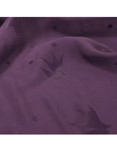 Tissu jacquard de viscose Streli Violet - Églantine & Zoé