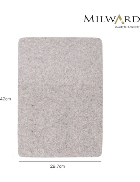 Tapis de repassage en laine 42 cm x 29,7 cm Milward