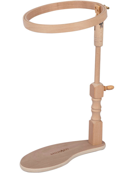 Tambour à broder sous cuisse avec cercle à broder Milward